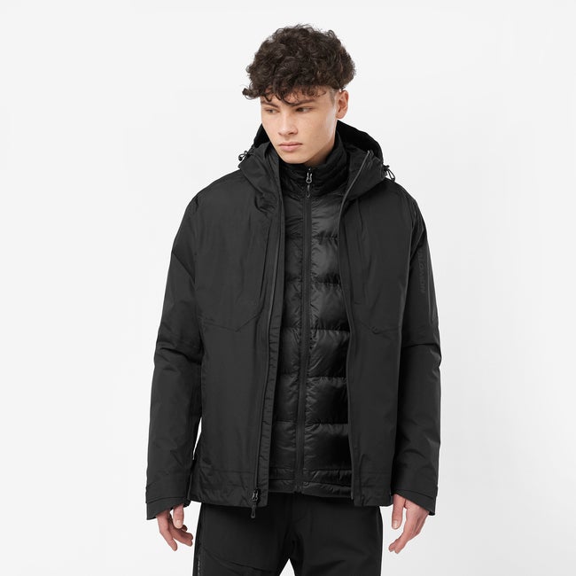 Salomon Patroller 3-In-1 Down - Chaqueta de plumón con capucha para hombre