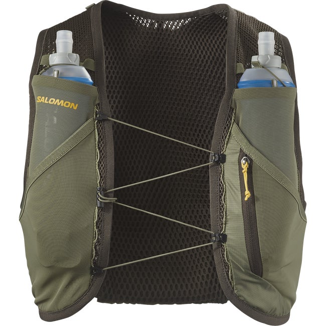 Salomon Active Skin 4 Grvl - Chaleco de running unisex con bidones incluidos Gran oferta