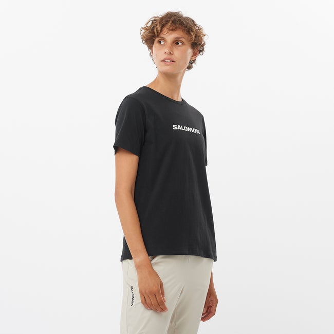 Salomon Logo - Camiseta de manga corta para mujer