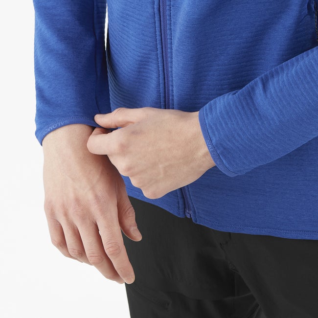 Salomon Essential Lightwarm - Chaqueta intermedia de cremallera completa para hombre Ofertas
