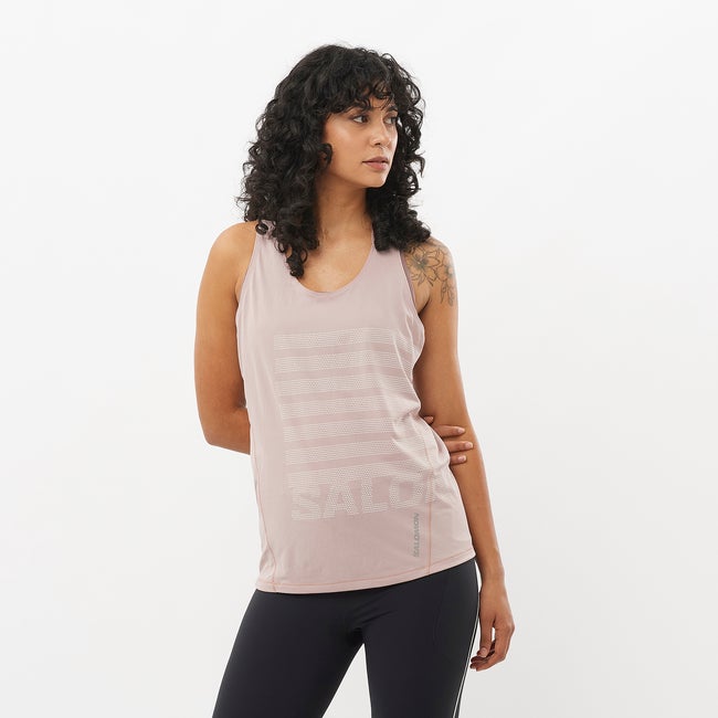 Salomon Sense Aero Graphic - Camiseta sin mangas para mujer