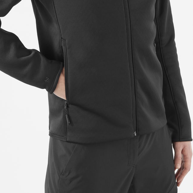 Salomon Outline Warm - Chaqueta intermedia de cremallera completa para hombre Última moda