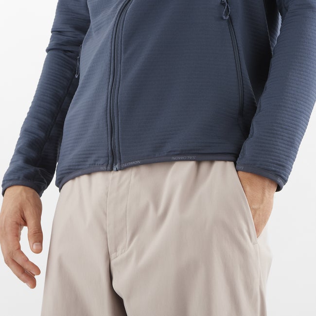 Salomon Essential Lightwarm - Chaqueta intermedia de cremallera completa para hombre Descuento por venta flash