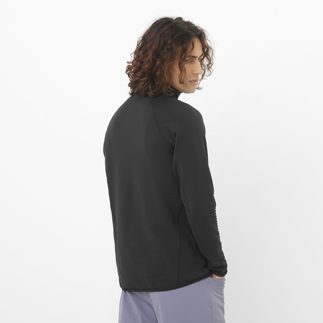Salomon Essential Lightwarm - Capa intermedia de media cremallera para hombre Ofertas de temporada