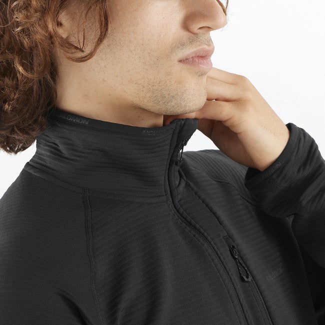 Salomon Essential Lightwarm - Capa intermedia de media cremallera para hombre Ofertas de temporada