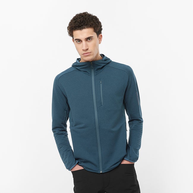 Salomon Essential Lightwarm - Chaqueta intermedia con capucha para hombre