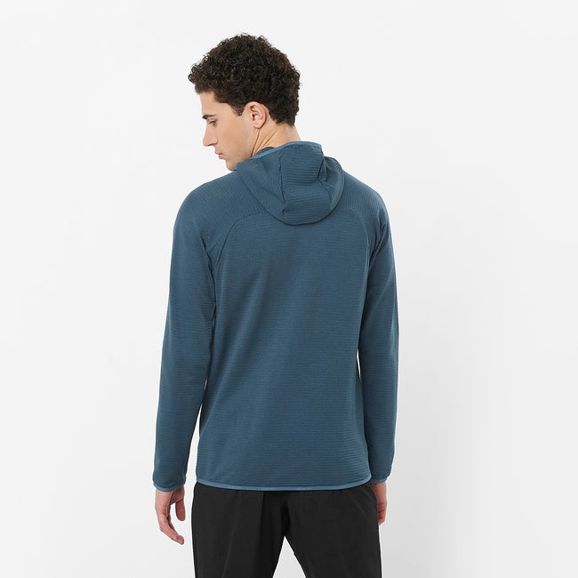 Salomon Essential Lightwarm - Chaqueta intermedia con capucha para hombre Rebajas de fin de temporada
