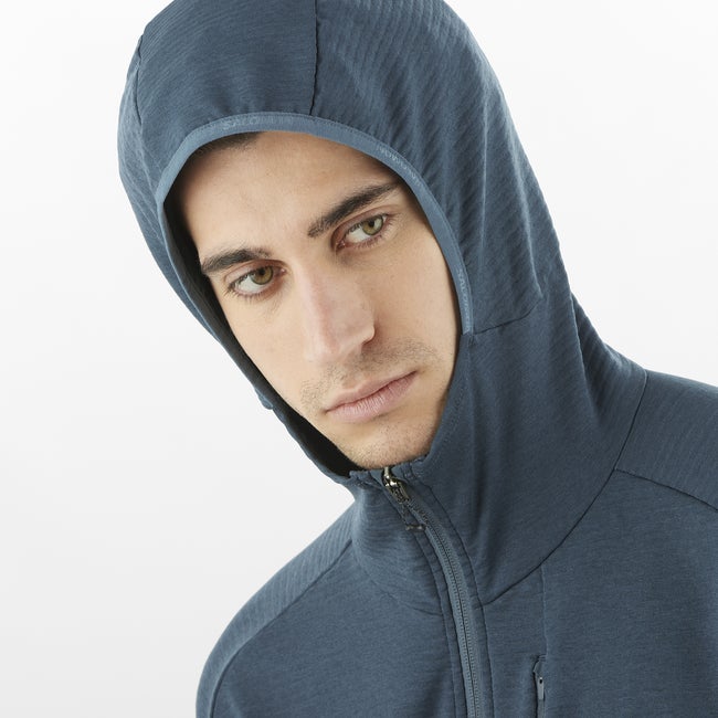 Salomon Essential Lightwarm - Chaqueta intermedia con capucha para hombre Rebajas de fin de temporada