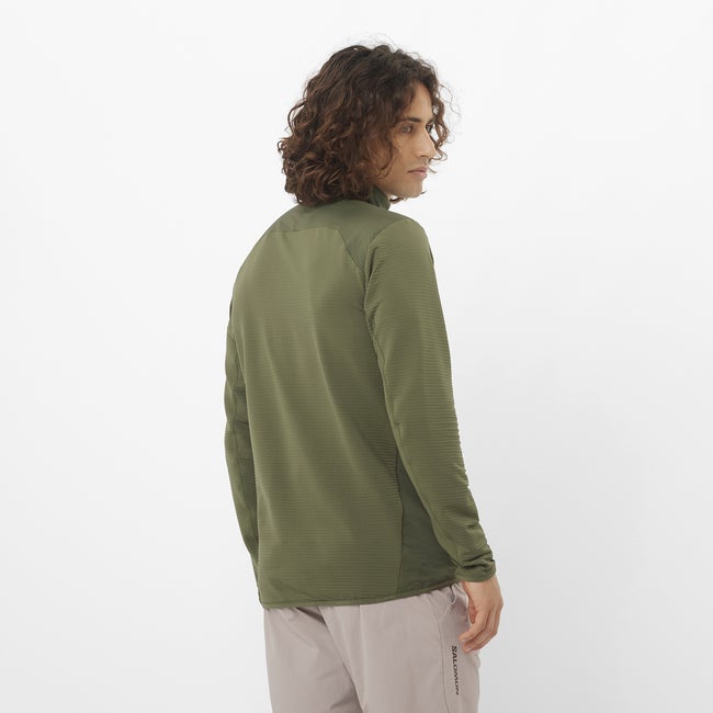 Salomon Essential Lightwarm Hybrid - Chaqueta intermedia de cremallera completa para hombre Precio ultrabajo