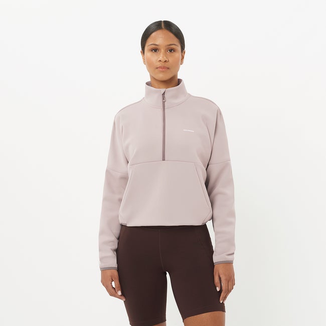 Salomon Shakeout - Prenda intermedia de media cremallera para mujer
