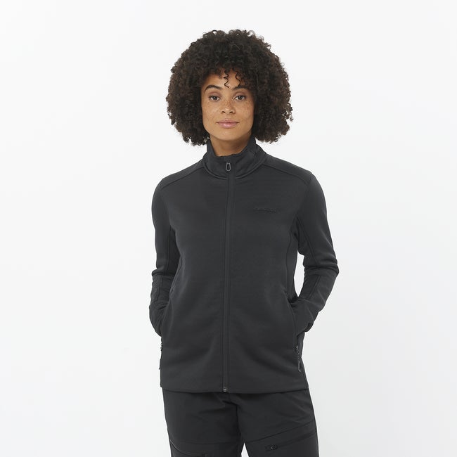 Salomon Outline Warm - Chaqueta intermedia de cremallera completa para mujer
