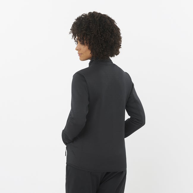 Salomon Outline Warm - Chaqueta intermedia de cremallera completa para mujer En oferta