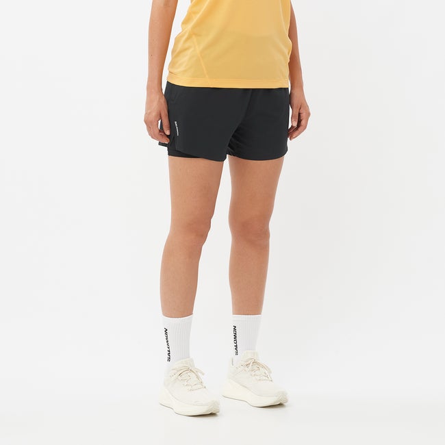 Salomon Shakeout Core 2in1 4" - Pantalón corto para mujer