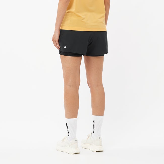 Salomon Shakeout Core 2in1 4" - Pantalón corto para mujer Grandes descuentos