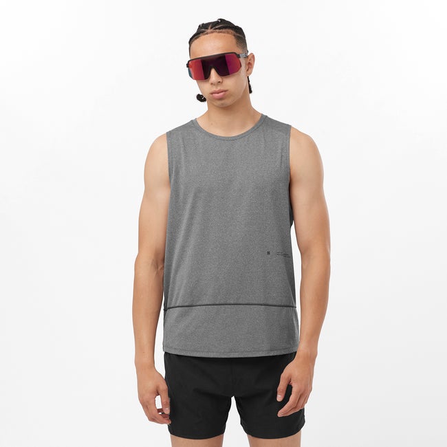 Salomon Cross Run Graphic - Camiseta sin mangas para hombre