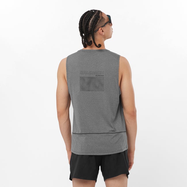 Salomon Cross Run Graphic - Camiseta sin mangas para hombre Devoluciones gratuitas