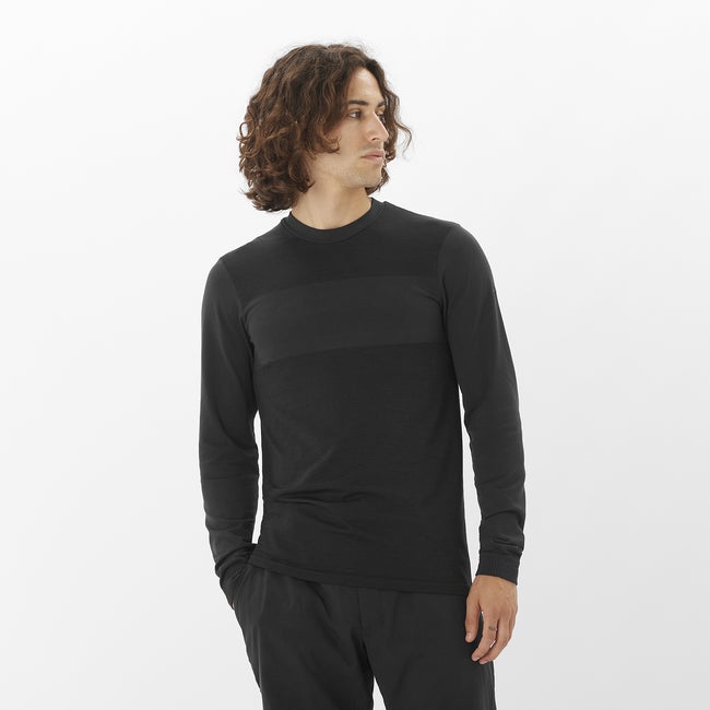 Salomon Essential Wool - Prenda interior de manga larga para hombre Rebajas