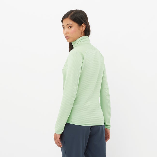 Salomon Essential Lightwarm Hybrid - Chaqueta intermedia de cremallera completa para mujer En oferta