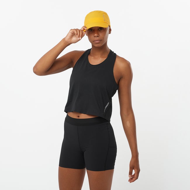 Salomon Sense Aero Cropped - Camiseta sin mangas para mujer Descuento por venta flash