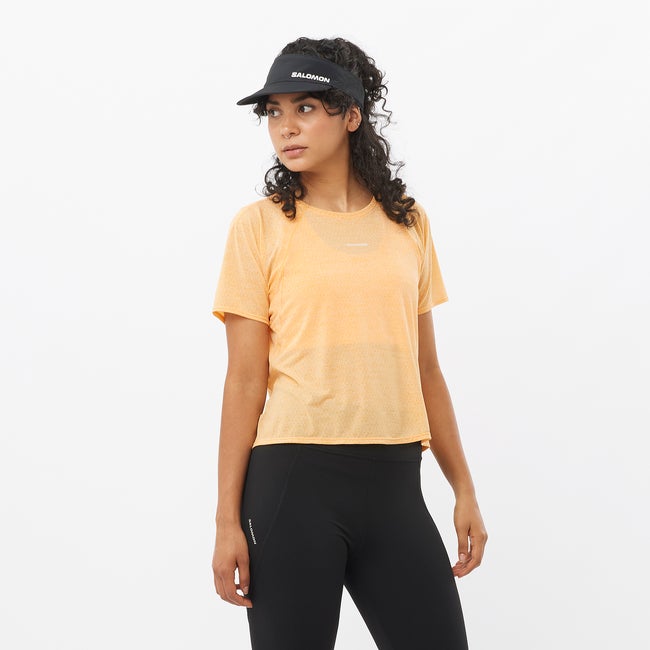 Salomon Shakeout Air Cropped - Camiseta de manga corta para mujer