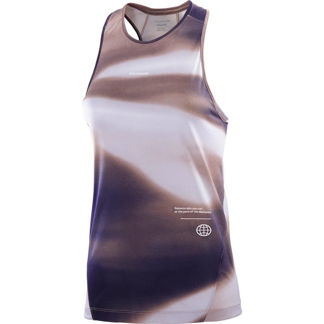 Salomon Shakeout Core Graphic - Camiseta sin mangas para mujer Ahorra y exporta