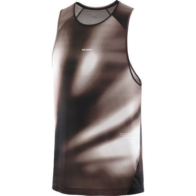 Salomon Shakeout Core Graphic - Camiseta sin mangas para hombre Liquidación