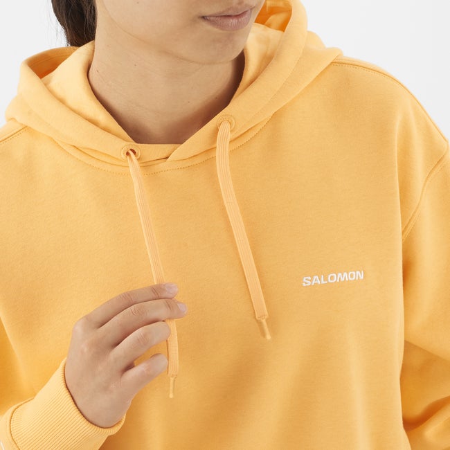 Salomon Short Hoodie - Sudadera con capucha para mujer Descuento por venta flash
