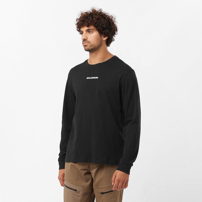 Salomon Salomon Logo Performance - Camiseta de manga larga para hombre