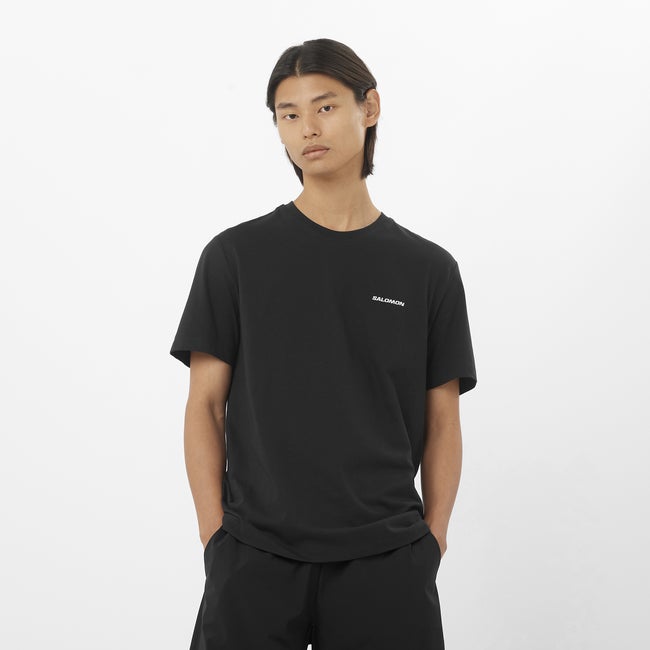 Salomon Chest Logo - Camiseta de manga corta para hombre Rebajas top