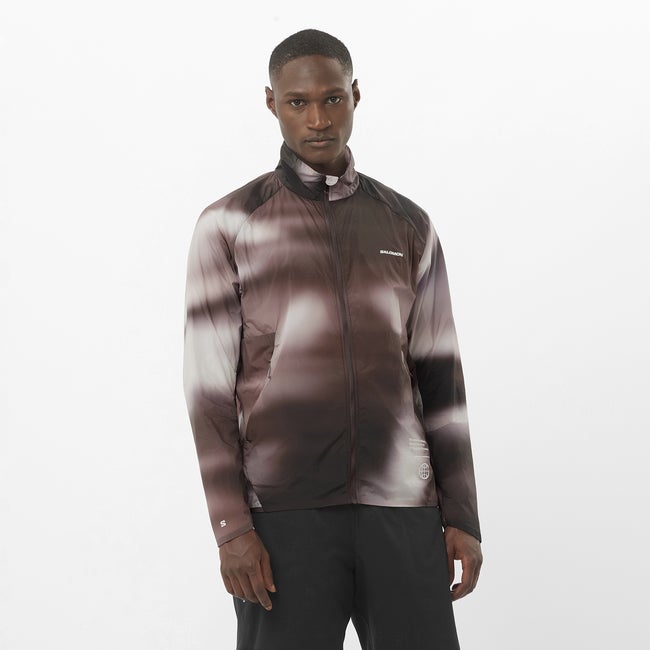 Salomon Shakeout Fly Graphic - Chaqueta cortavientos para hombre