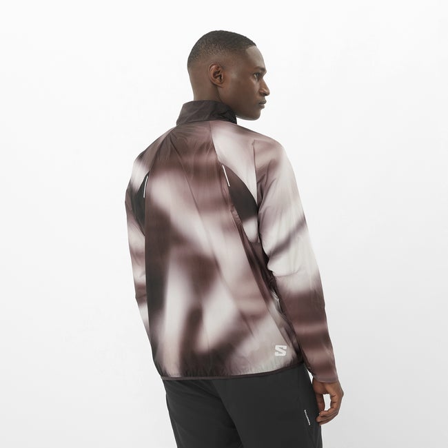 Salomon Shakeout Fly Graphic - Chaqueta cortavientos para hombre Envío gratis
