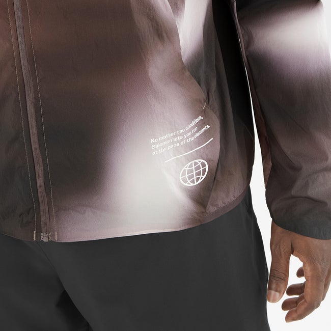 Salomon Shakeout Fly Graphic - Chaqueta cortavientos para hombre Envío gratis