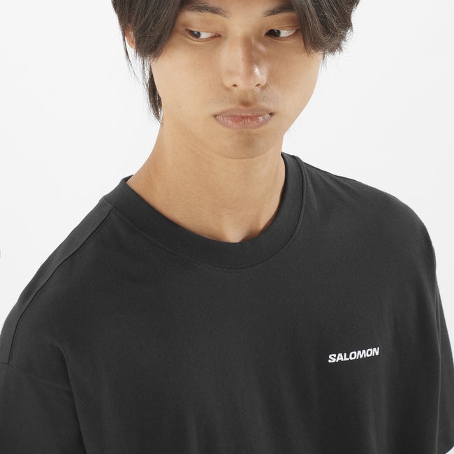 Salomon Chest Logo Rx - Camiseta de manga corta para hombre Rebajas de fábrica
