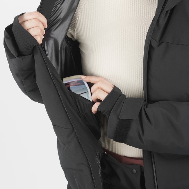 Salomon Alpenflow Down - Chaqueta de plumón con capucha para mujer Tienda de fábrica