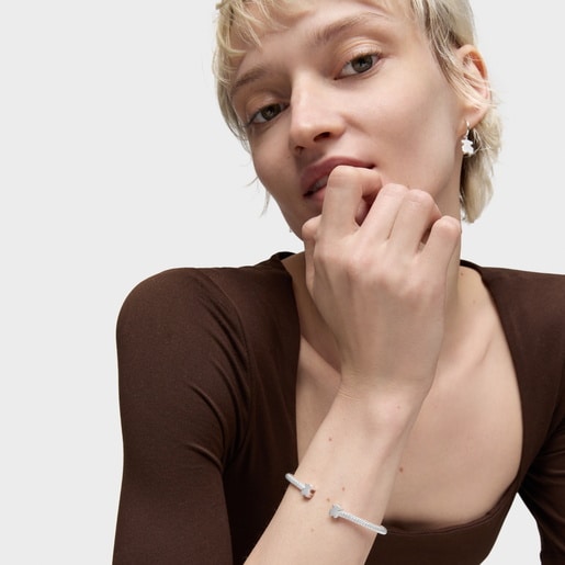Tous Pulsera esclava de plata motivos oso 7 mm Icon Mesh Precios de Black Friday