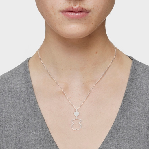 Tous Collar de plata motivo oso New Silueta Descuento por venta flash