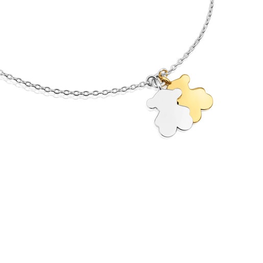 Tous Pulsera oso cadena bicolor Sweet Dolls Precio ultrabajo