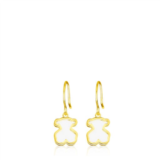Tous Pendientes con baño de oro 18 kt sobre plata Galaxy Outlet