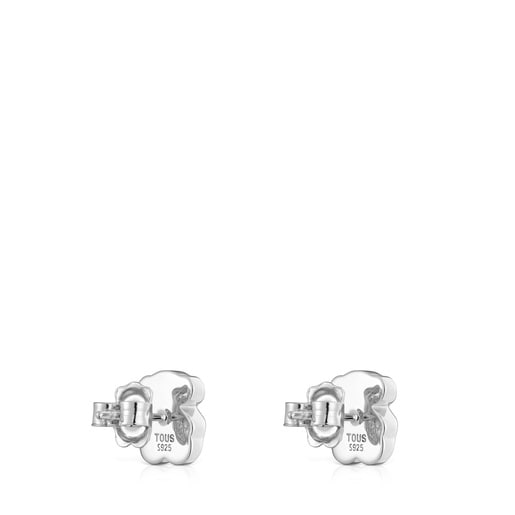 Tous Pendientes oso de plata y ónix 10 mm Icon Color Rebajas
