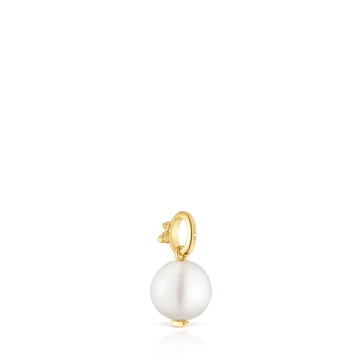 Tous Colgante pequeño con baño de oro 18 kt sobre plata y perla cultivada Medallions Envío gratis