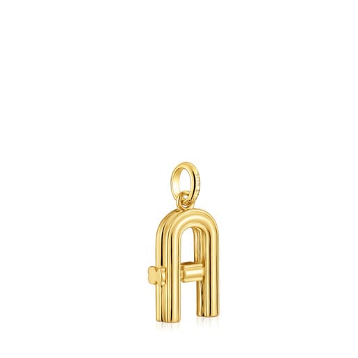 Tous Colgante mediano letra A con baño de oro 18 kt sobre plata Alphabet ÚLTIMAS EDICIONES