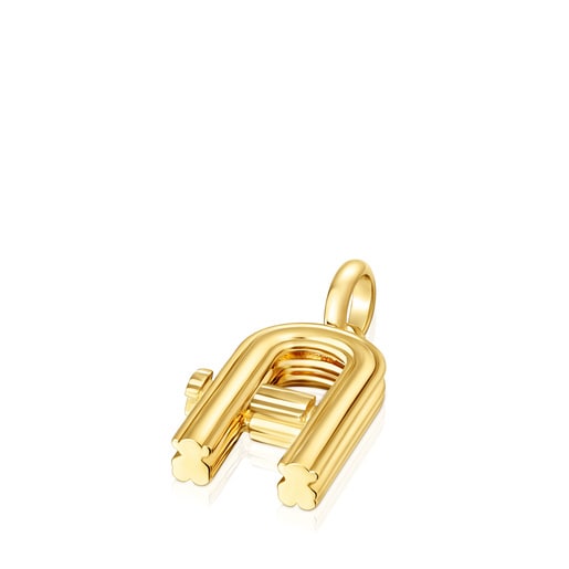 Tous Colgante mediano letra A con baño de oro 18 kt sobre plata Alphabet ÚLTIMAS EDICIONES