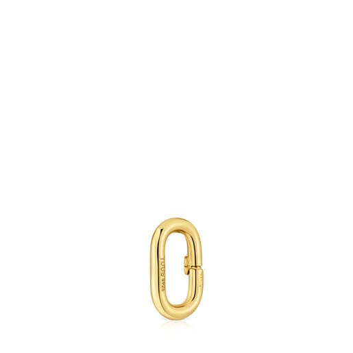 Tous Anilla pequeña con baño de oro 18 kt sobre plata Hold Oval Solo hoy