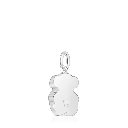Tous Colgante pequeño de plata y motivo oso en ónix Icon Color Superdescuento