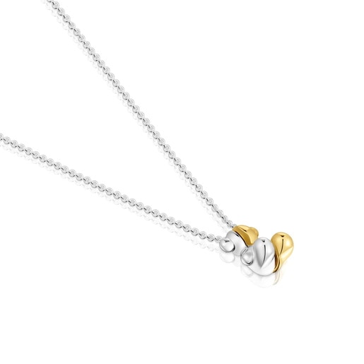 Tous Collar corto doble oso pequeño bicolor My Other Half Oferta exclusiva