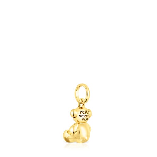 Tous Colgante oso pequeño con baño de oro 18 kt sobre plata Bold Bear Ofertas especiales