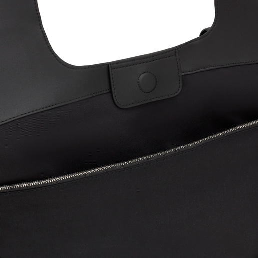 Tous Capazo grande negro TOUS Lirio Rafia Rebajas baratas