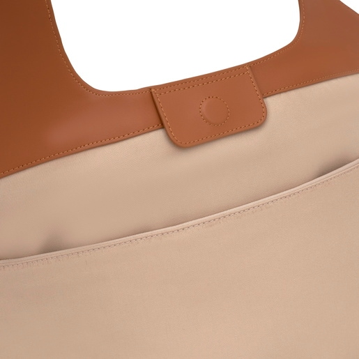 Tous Capazo grande camel TOUS Lirio Rafia Rebajas de fábrica