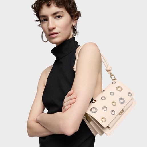 Tous Bandolera pequeña beige Audree Eyelets COMPRAR AHORA