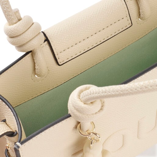 Tous Mini bolso horizontal beige TOUS La Rue New Promoción por tiempo limitado